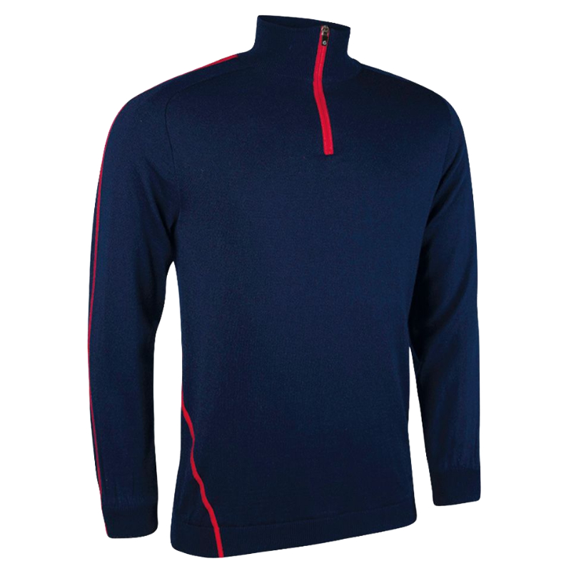 Sunderland Mens Hamsin Zip Neck Lined Golf Sweater